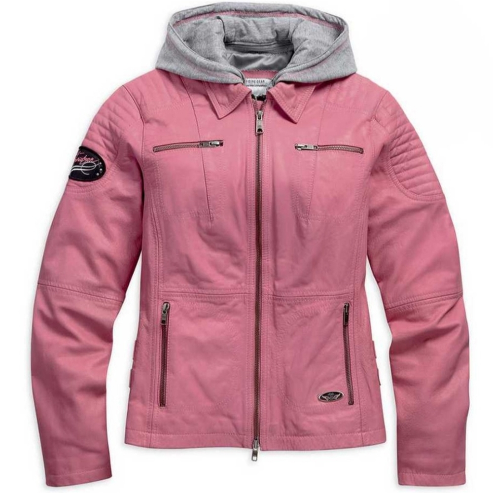 PINK LABEL 3 N 1 Harley Davidson jacket Sz.L Excellent NWOT